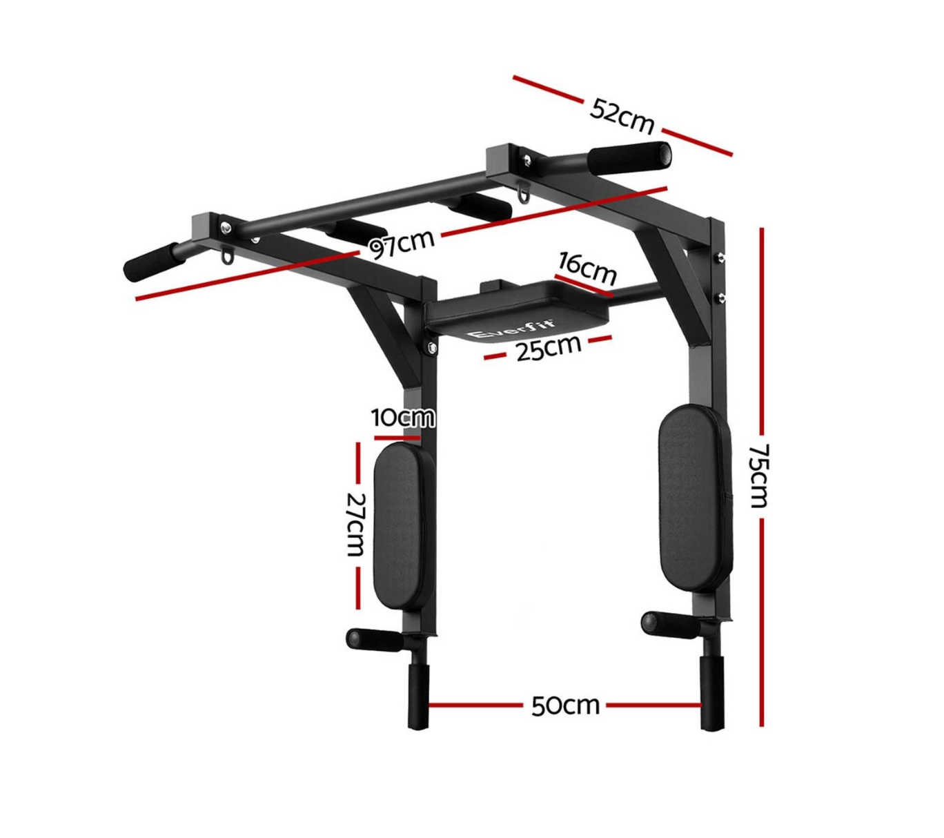 Elite Wall-Mounted Pull-Up & Dip Station