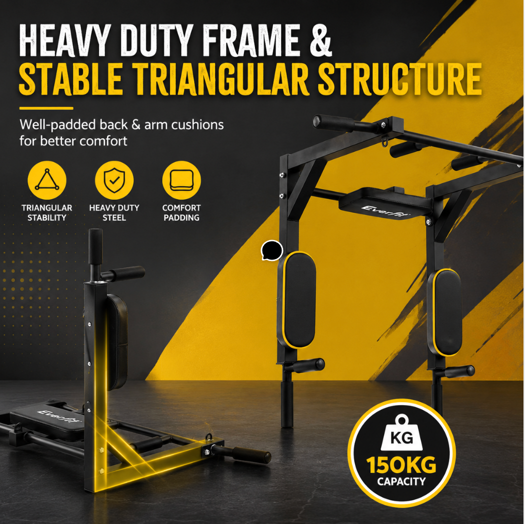 Elite Wall-Mounted Pull-Up & Dip Station